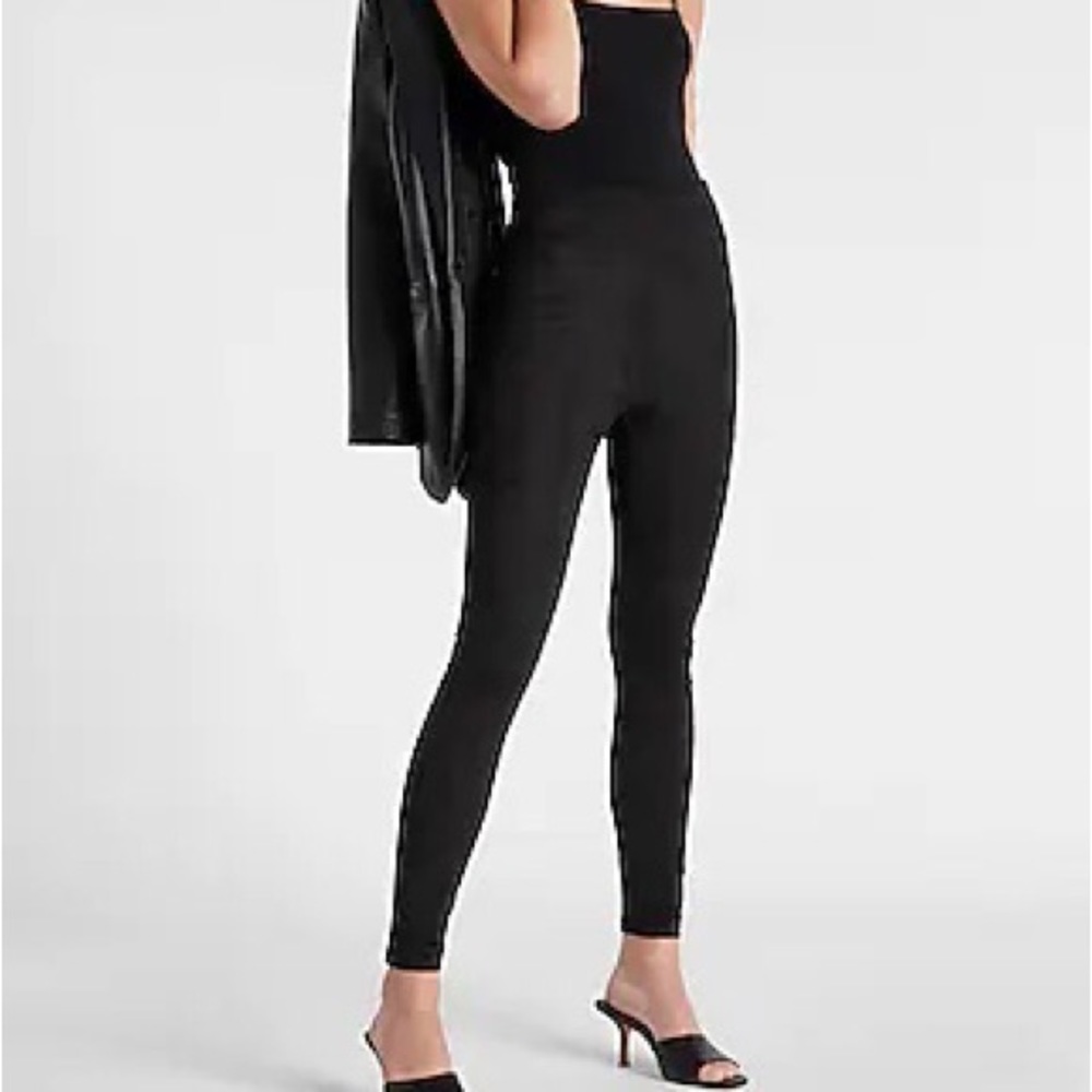 NWOT EXPRESS High Waisted Faux Suede Leggings- Small